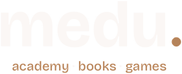 medu. academy · books · games
